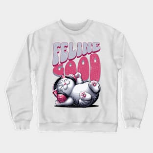 Feline Good – Purrfect Music Cat Shirt Crewneck Sweatshirt